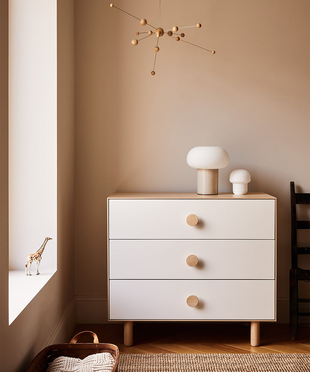 Oeuf 3 Drawer Dresser - Classic - Birch/White Oeuf 3 Drawer Dresser - Classic - Birch/White