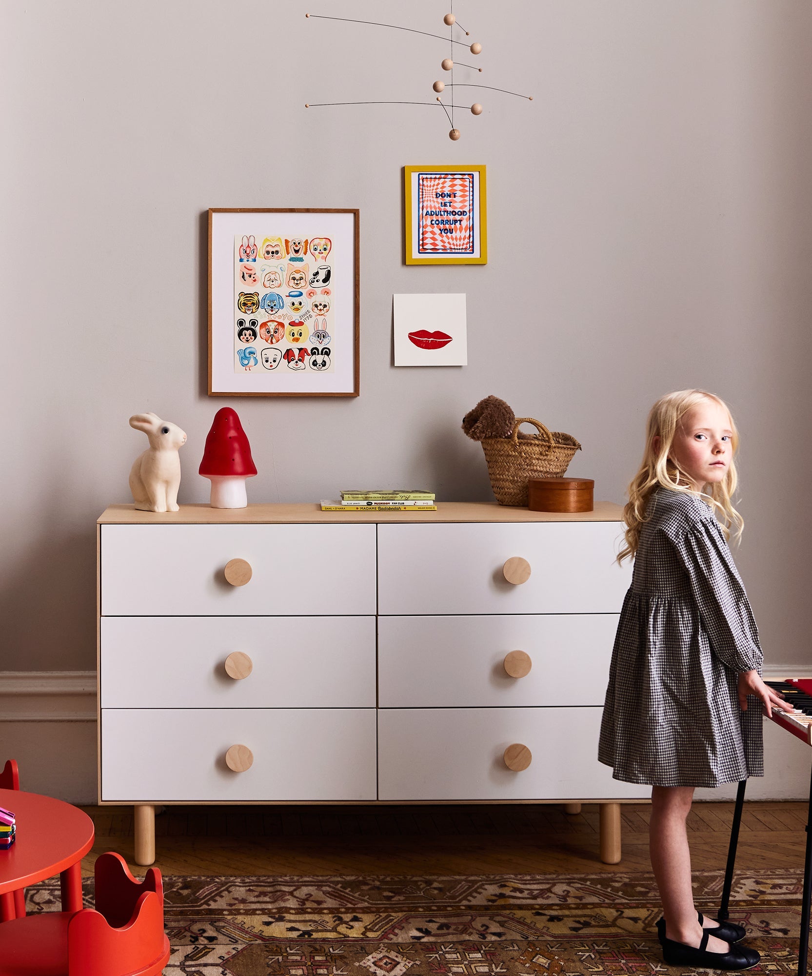 yellow maxi dresses Delta Children Essex 6 Drawer Dresser, Bianca White/Natural main image 0