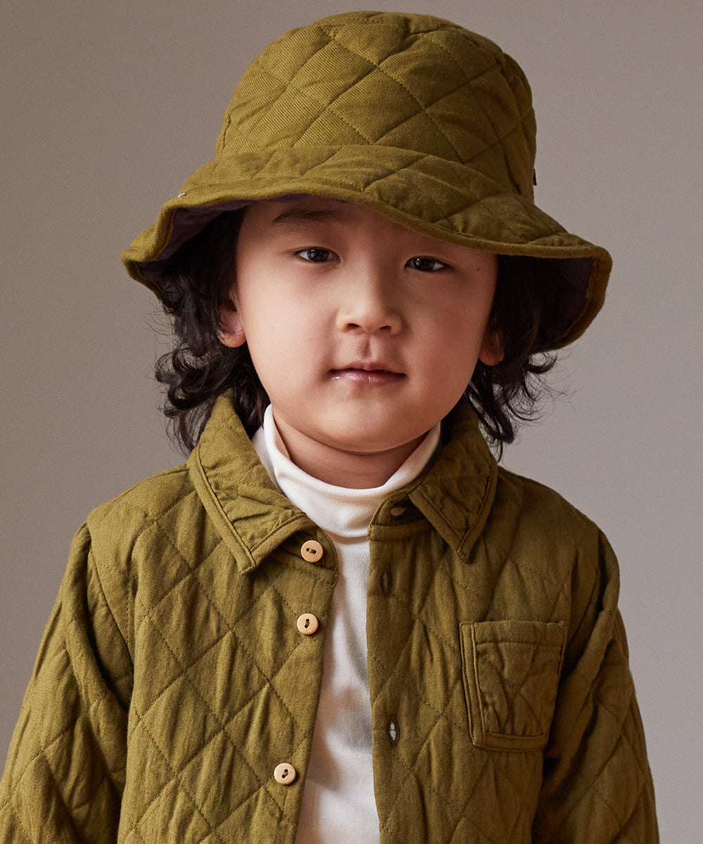 Oeuf® Quilted Reversible Bucket Hat