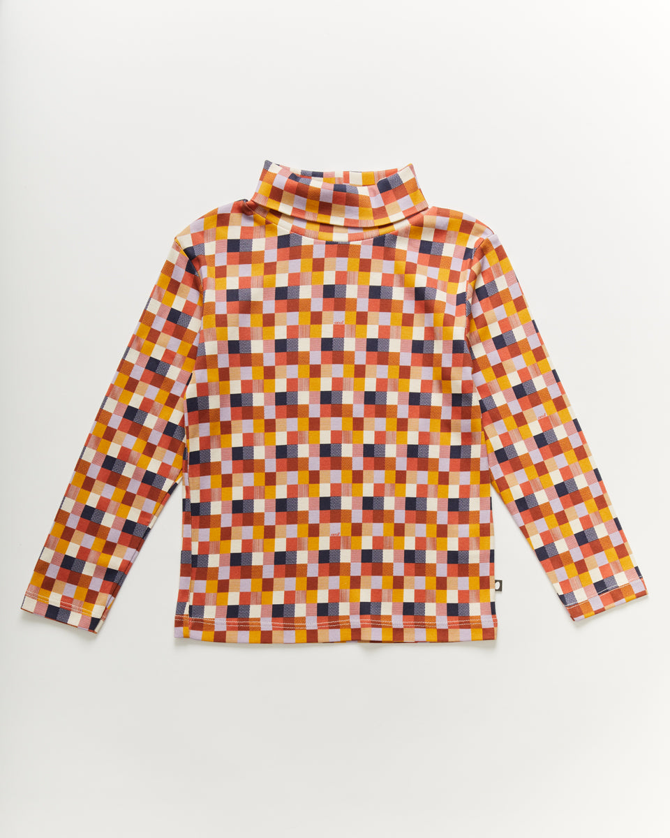 Printed Turtleneck