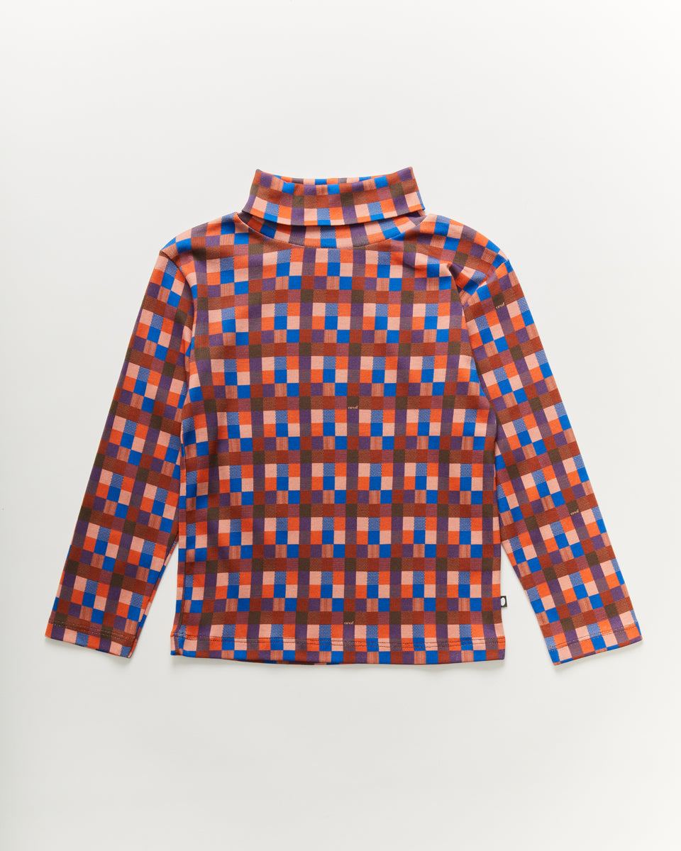 Printed Turtleneck