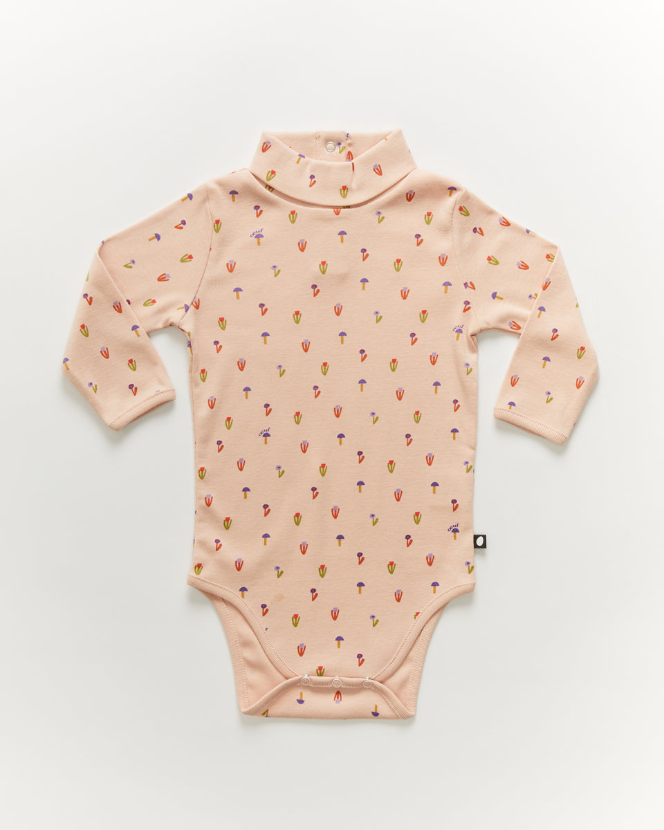 Printed Turtleneck Onesie