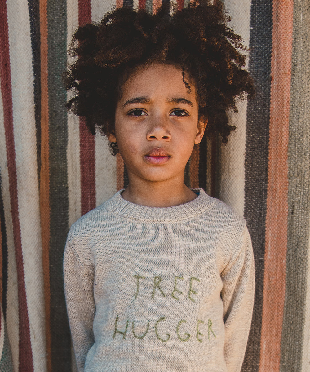 Embroidered Text Sweater