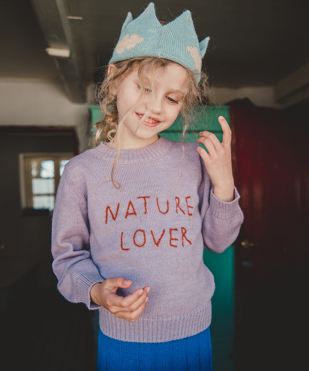 Embroidered Text Sweater