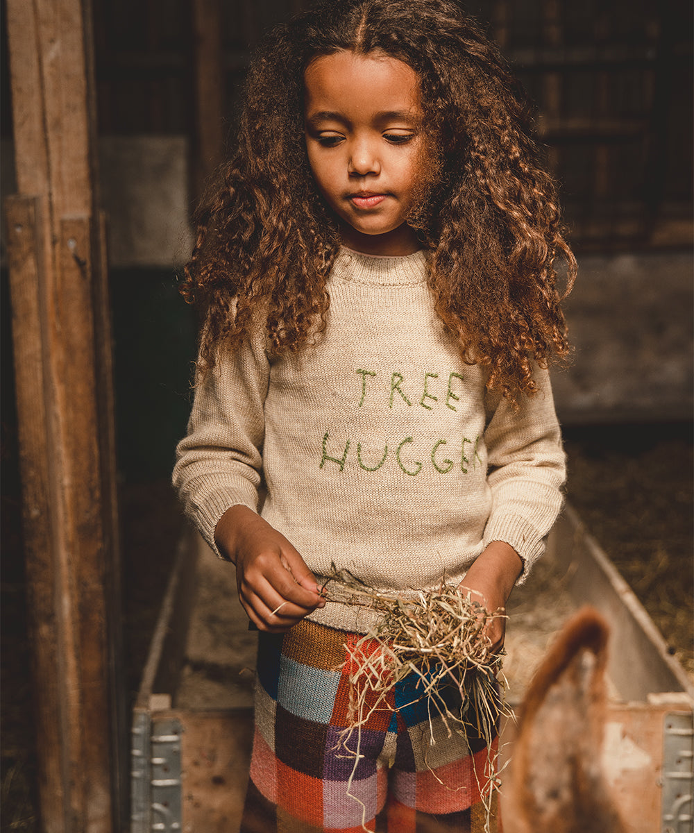 Embroidered Text Sweater