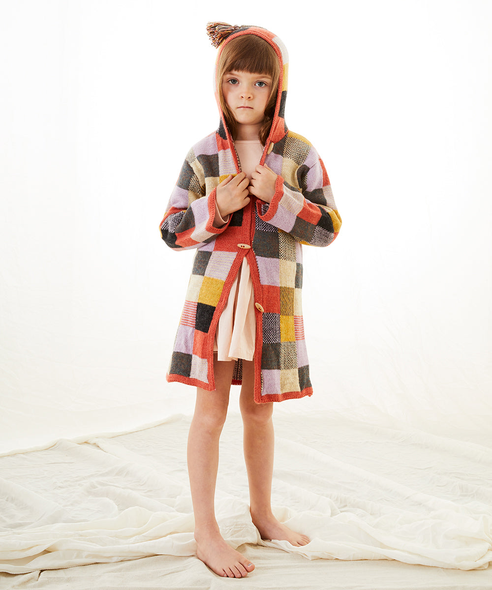 Patchwork Hooded Coat