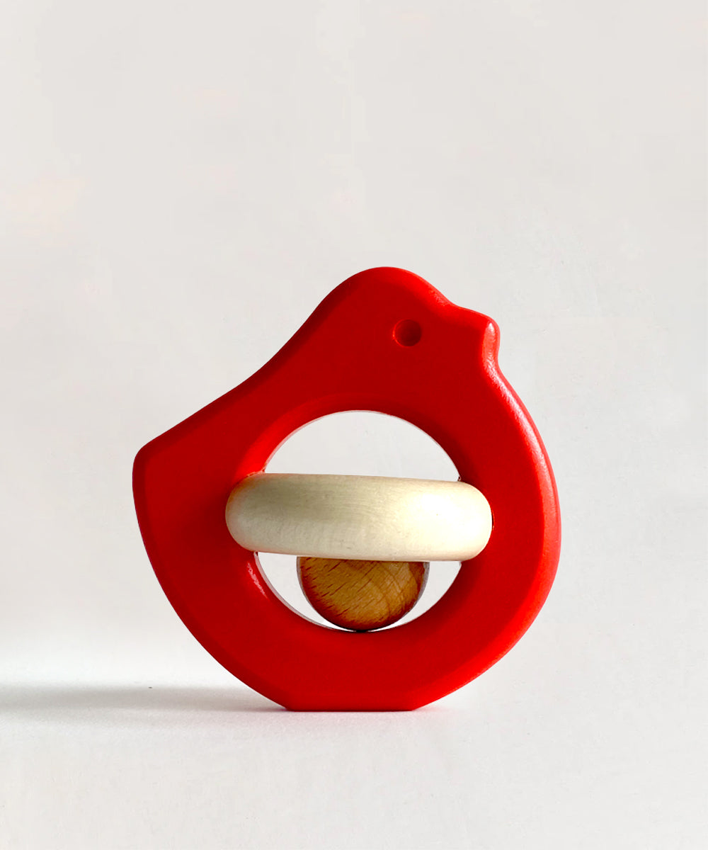 Cardinal Rattle Le Baby Bird Rattle