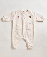 Embroidered Terry Romper