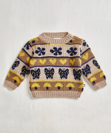Stripe Motif Sweater