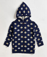 Motif Hooded Coat