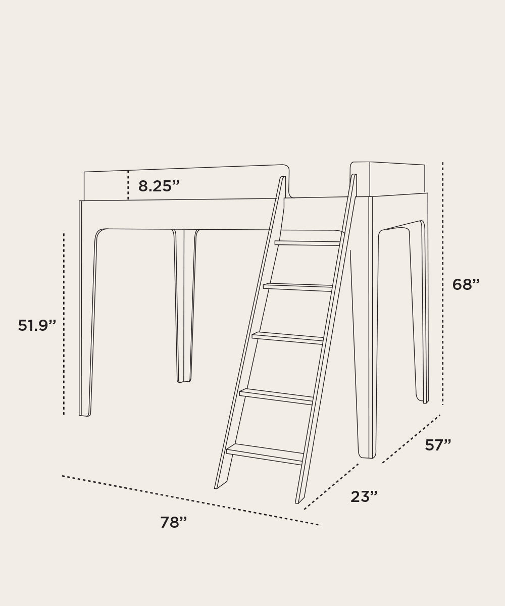 Perch Full Loft Bed