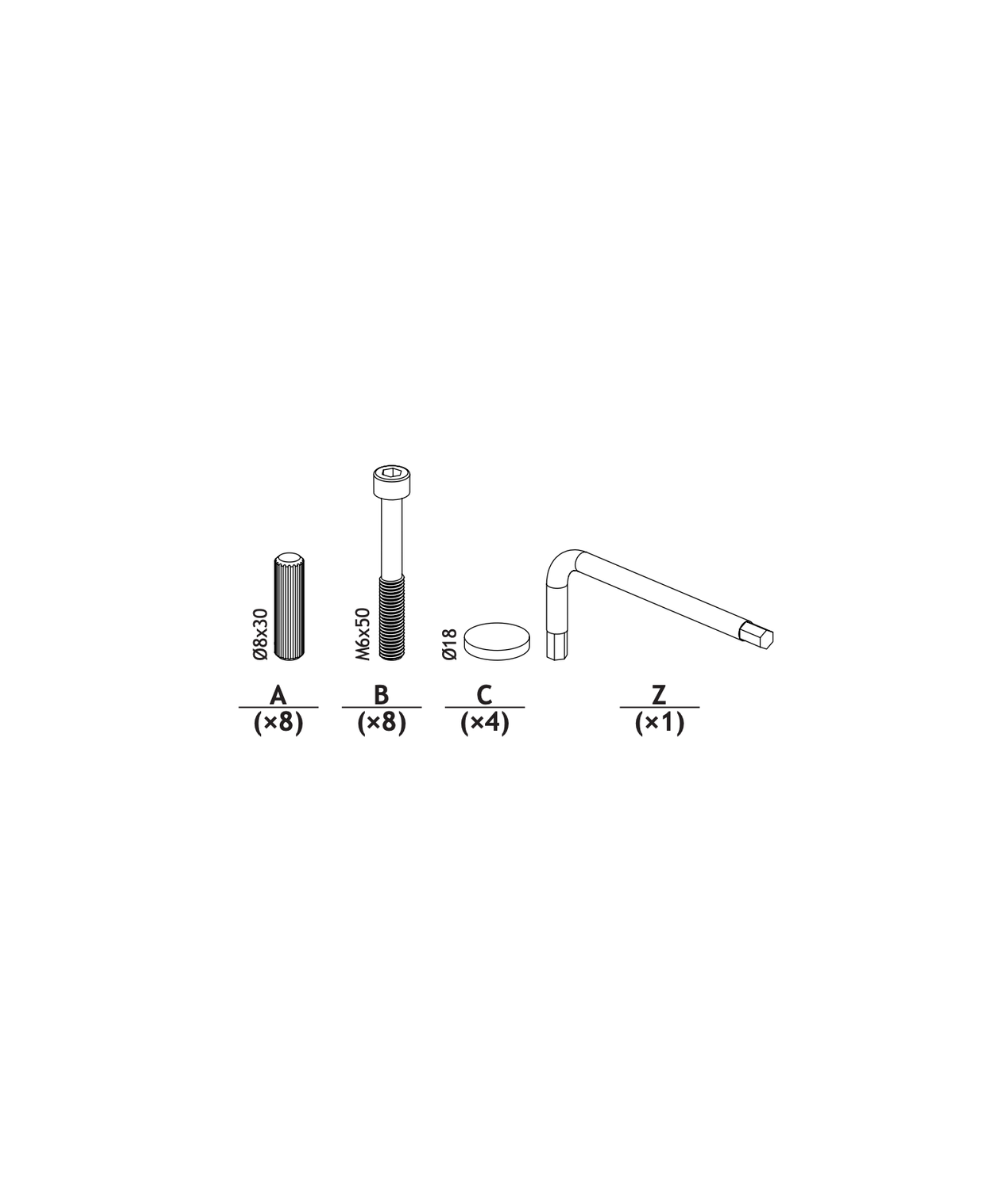 Moss Table Hardware
