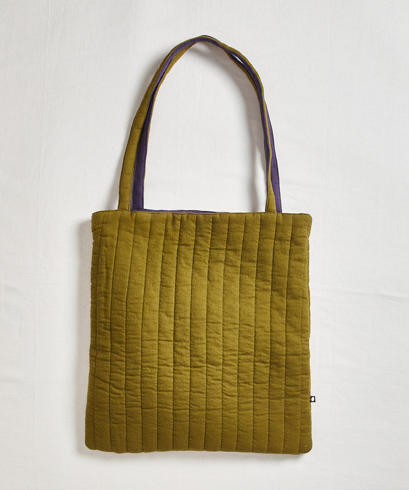 Quilted Reversible Tote Bag