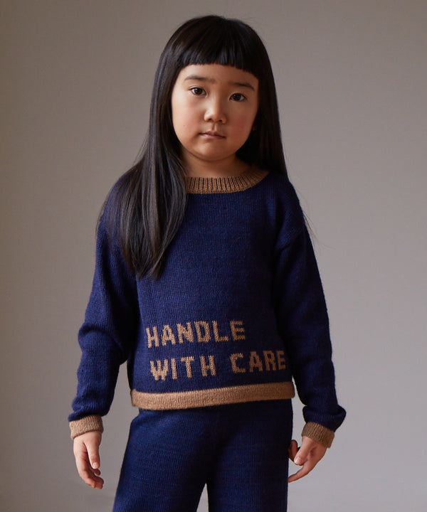 Intarsia Text Sweater