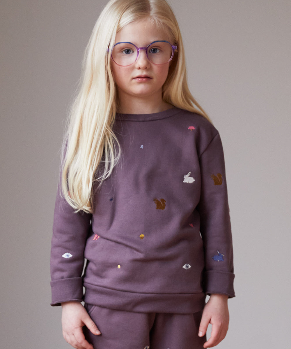 Oeuf® Embroidered Sweatshirt