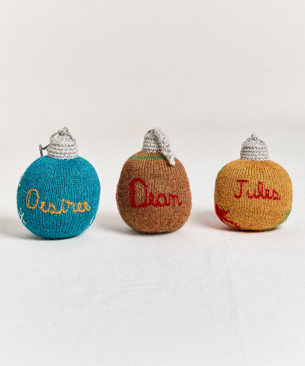 Blue Personalized Ornament