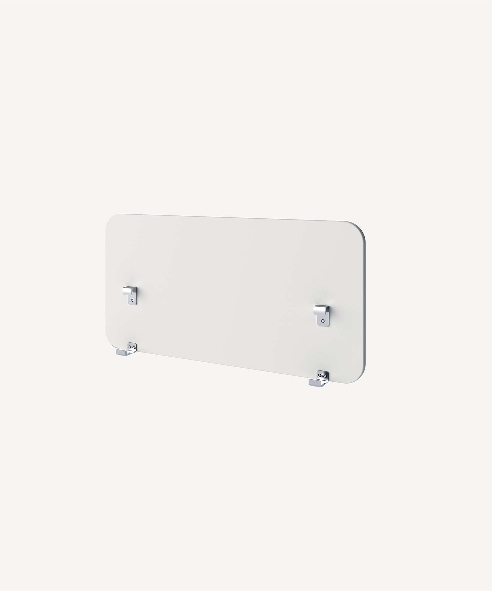 Security Bed Rail with rounded corners and silver mounting brackets on a white background.