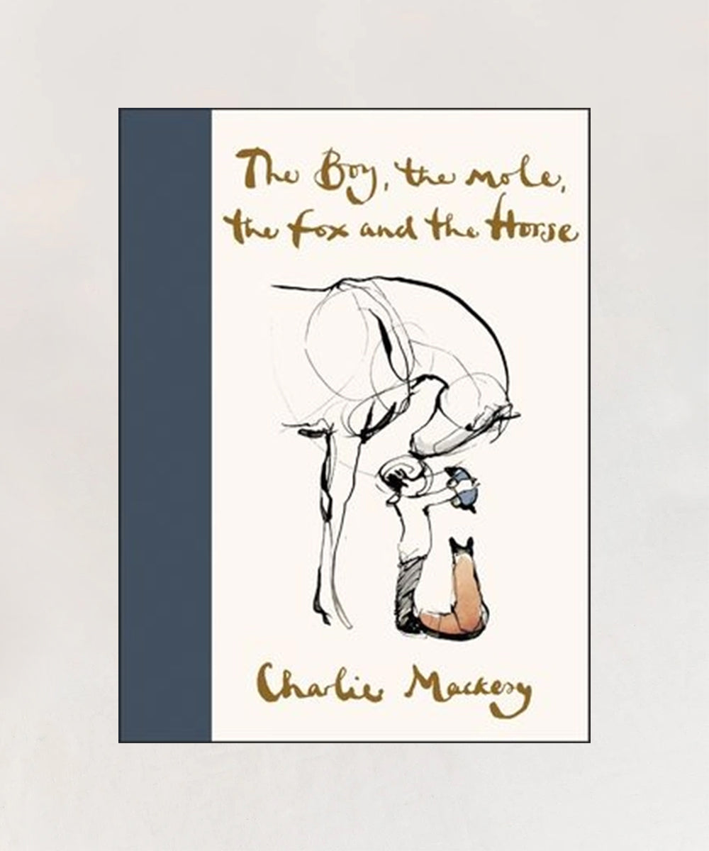 Book cover of Le Book - The Boy, the Mole, the Fox and the Horse, featuring a sketch of the four animals.