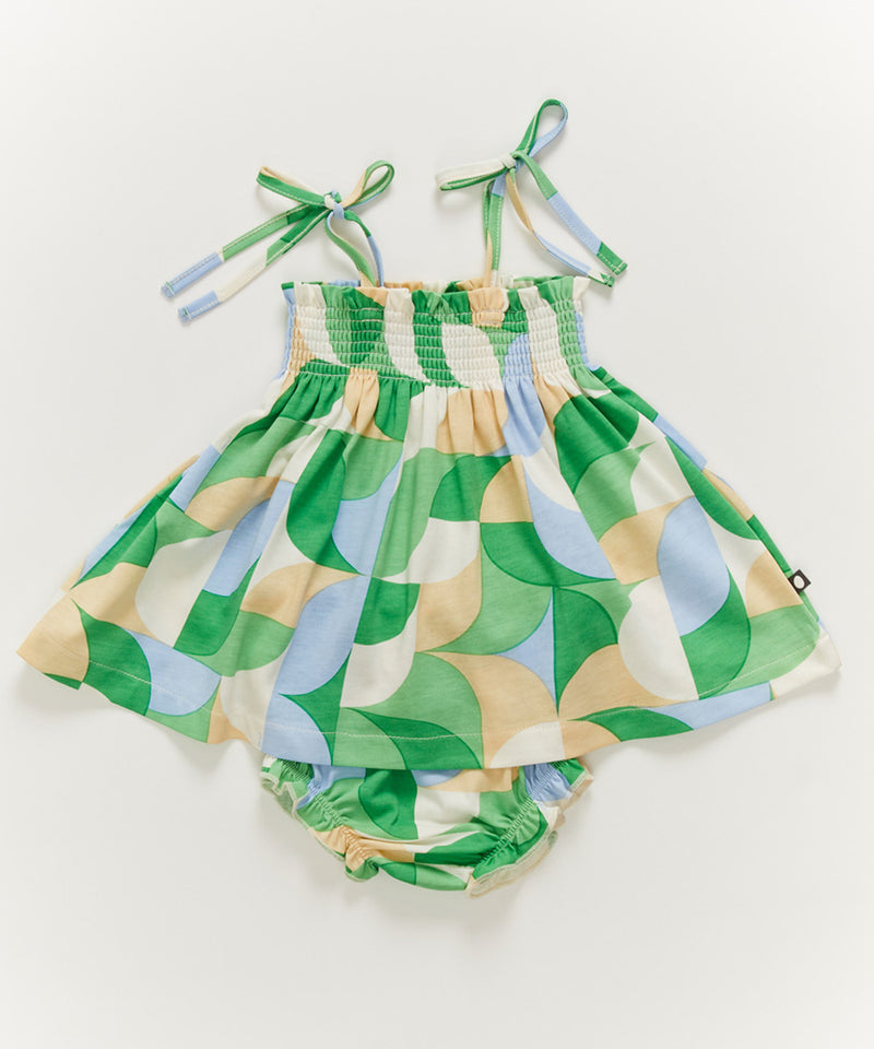 Smocked Dress with Bloomer