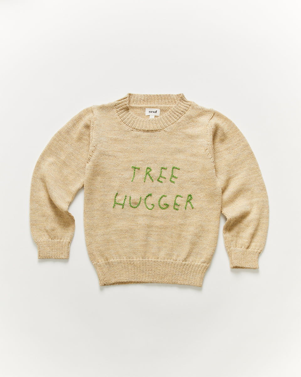 Embroidered Text Sweater