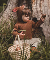 Oeuf Bambi Hoodie for baby and kids. 100% Baby Alpaca. 