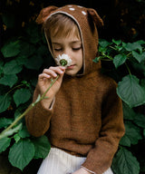 Oeuf Bambi Hoodie. 100% Baby Alpaca. Made in Bolivia.