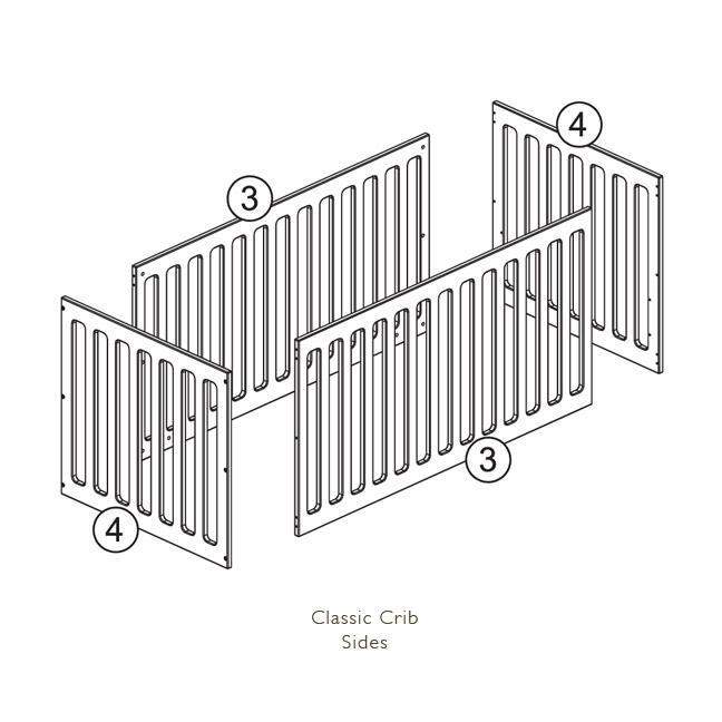 Classic Crib Sides - Oeuf LLC