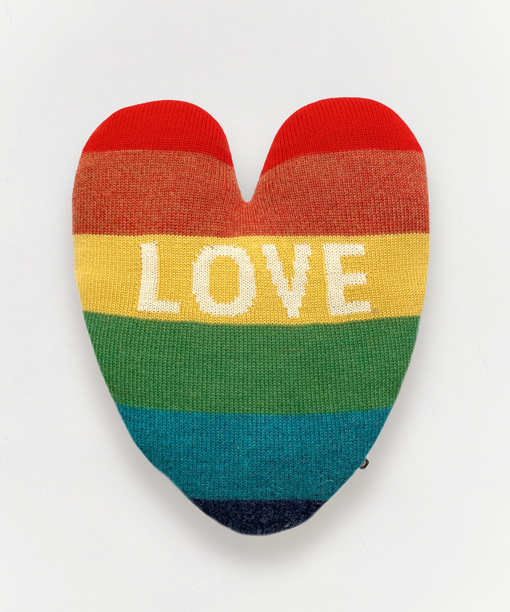 Oeuf® Heart Pillow - Rainbow/Love