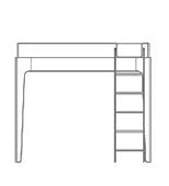 Illustration of Perch loft bed for manual